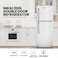 Nikai 200L Gross, 128L Net Capacity, Double Door Defrost Refrigerator, NRF200DN3M, Silver (1 Year Warranty, Installation Not Included)