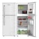 Nikai 170L Gross/112L Net, Double Door Refrigerator with Vegetable Crisper &amp; Adjustable Glass Shelves, Defrosting &amp; Temperature Control, Ideal for Kitchen, Bedroom, Office &amp; Hotels NRF170DN3M Silver