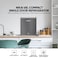Nikai 65L Gross/42L Net, Compact Single Door Mini Refrigerator, Portable Small Size Fridge, Toughened Glass Shelves, Vegetable Crisper, Bottle Storage Racks, For Home, Office, Bedroom NRF65N6S Silver