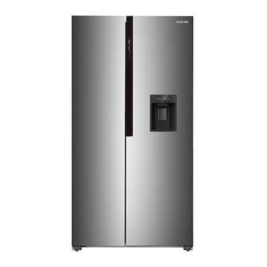 Nikai Side By Side Double Door Refrigerator, 800L Gross, With Energy Efficient Inverter Compressor Temp Display Mirror, High Efficient Defrosting, Steel Finish Body - NRF800SBSD5