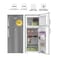Nikai Double Door Top Mount Refrigerator, 280L Gross / 205 Net, 2 Glass Shelves &amp; Bottle Storage Racks, Power Saving R600A Gas, CFC Free, Silent Operation Best for Home, Office &ndash; NRF280DN5S Silver