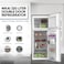 Nikai Double Door Top Mount Refrigerator, 320L Gross/240L Net, 2 Glass Shelves &amp; Bottle Storage Racks,
Power Saving R600A Gas, CFC Free, Silent Operation Best for Home, Office &ndash; NRF320DN5S Silver