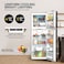 Nikai 410L Gross, 270L Net Capacity, Double Door Refrigerator, NRF410FSS, Frost Free, With Vegetable Crisper And Adjustable Glass Shelves
