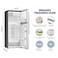 Nikai 500L Gross/319L Net, Double Door Refrigerator, NO FROST Top Mount Fridge, R600A Power Saving, CFC Free, Best for Home &amp; Office, High-Cooling Inverter Compressor, NRF500FSS