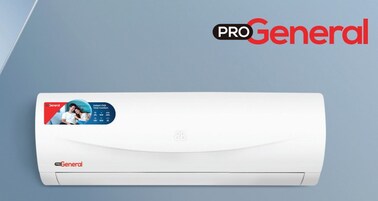 PRO GENERAL 2 Ton Rotary Split AC, Highly Efficient Cooling Air Conditioner with T3 Tropical Compressor, R410a Gas, Remote control, Super Cool, Low Noise With gold fins PRG24SAC - WHITE (No Installation)