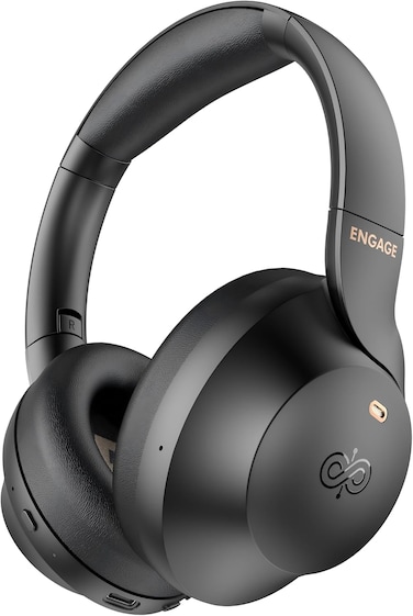Engage In Digital LifeStyle Hybrid ANC E10 Wireless Headphone, Hybrid Active Noise Cancellation, Bluetooth 5.3 Technology, Clear Hands-Free Calls, High-Fidelity Audio, Deep Bass &amp; Long Battery Life