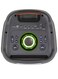 مع مكبر الصوت EPS-1022/W80 للحفلات، مقاس 10 بوصات × 2، مزود بإضاءة ديسكو ديناميكية، وبطارية قابلة للشحن، وأداء صوتي قوي، وراديو FM، وجهاز تحكم عن بعد سهل الاستخدام، باللون الأسود.