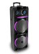 استمتع بأسلوب حياة رقمي مع مكبر الصوت EPS-1222/W100 مقاس 12 بوصة × 2، أضواء ديسكو ديناميكية، بطارية قابلة للشحن، أداء صوتي قوي، راديو FM، جهاز تحكم عن بعد سهل الاستخدام، أسود