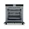 Hoover 60cm Built-in Electric Oven -80L Capacity, 3 Layer tempered glass Door 2900-3450W Power, Digital Timer With Screen, Convection Fan &amp; Cooling Fab - HEO-T6080-BBIP
