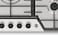 Hoover Built-In 90cm 5 Burner Gas Hob - Stainless Steel, Triple Ring Burner, Electric Ignition, Cast Iron Rack, Enamel Coated Caps HGH-W95G-SBI silver (No Installation)