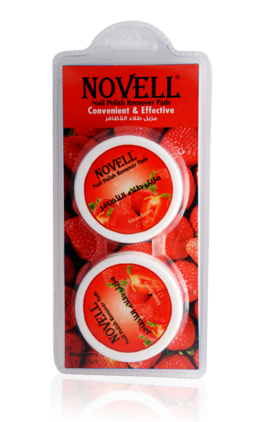Novell Nail Polish Remover Pads   Strawberry   1 X 64