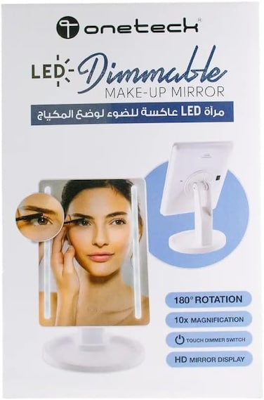 Oneteck Single Makeup LED Mirror With USB Cable