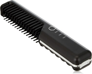 Onetech Hs-1802 Cordless Brush Hair Straightener - Portable, Rechargeable Design For Effortless, Sleek Hair Styling Anywhere