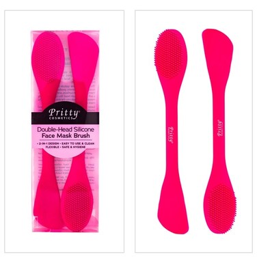 Pritty Face Mask Brush Dual End Silicone   1 x 2