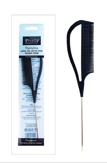 Pritty Long Tail Metal Pick Teaser Comb   Oupa001