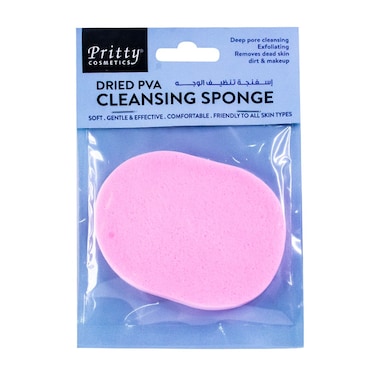 Pritty Dried Cleansing Sponge Pva   Pink