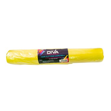 Diva Hair Cutting Cape Roll   Yellow   100pcs/roll