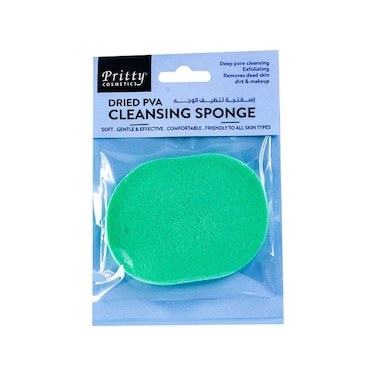 Pritty Dried Cleansing Sponge Pva   Green