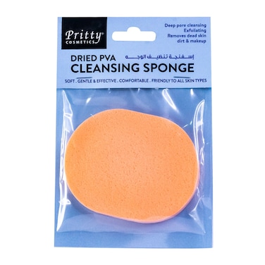 Pritty Dried Cleansing Sponge Pva   Orange