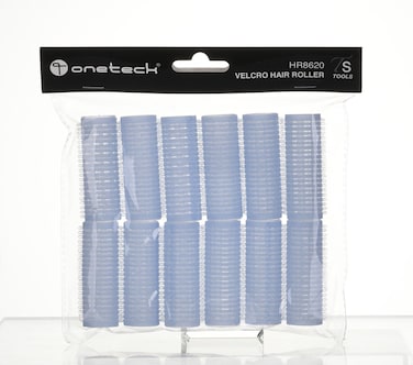 Onetech Velcro Hair Rollers 62 Mm X 20 Mm   Blue   12 Pcs