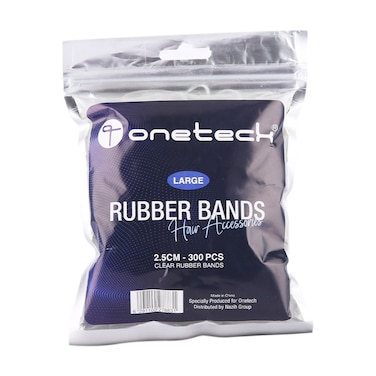 Onetech Rubber Band   Large Clear 2.5 Cm   300Pcs