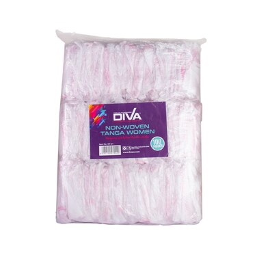 Diva Disposable Tanga Women   White   1x100