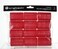 Onetech Velcro Hair Rollers 62 Mm X 36 Mm  Red   12 Pcs