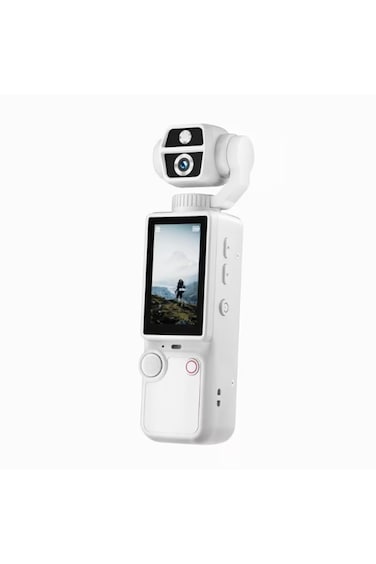كاميرا أكشن AirTab Pocket 4 Pro بدقة 4K فائقة الوضوح (أبيض)
