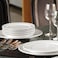 BARALEE PORCELIAN CERAMIC SIMPLE PLUS WHITE FLAT PLATE , 091001A , 16 CM (6 1/4") , PACK OF 6 , Dinner plate , Round platter , Serving plate , Porcelain platter