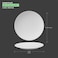 BARALEE PORCELIAN CERAMIC SIMPLE PLUS WHITE COUPE PLATE , 091072A , 31 CM (12 1/4") , PACK OF 12 , Dinner plate , Round platter , Serving plate , Porcelain platter