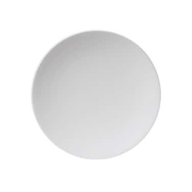 BARALEE PORCELIAN CERAMIC SIMPLE PLUS WHITE COUPE PLATE , 091072A , 31 CM (12 1/4") , PACK OF 12 , Dinner plate , Round platter , Serving plate , Porcelain platter