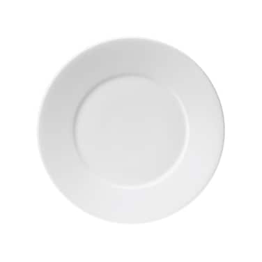 BARALEE PORCELIAN CERAMIC SIMPLE PLUS WHITE FLAT PLATE , 091074A , 31 CM WIDE RIM (12 1/4") , PACK OF 12  , Dinner plate , Round platter , Serving plate , Porcelain platter
