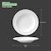 BARALEE PORCELIAN CERAMIC SIMPLE PLUS WHITE DEEP PLATE , 091201A , 30 CM (11 3/4") , PACK OF 6 , Serving plate , Pasta bowl , Deep dish plate , Salad plate , Soup plate
