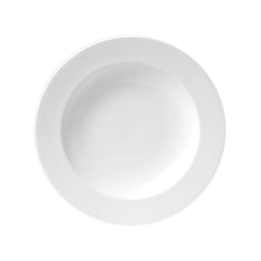 BARALEE PORCELIAN CERAMIC SIMPLE PLUS WHITE DEEP PLATE , 091201A , 30 CM (11 3/4") , PACK OF 6 , Serving plate , Pasta bowl , Deep dish plate , Salad plate , Soup plate