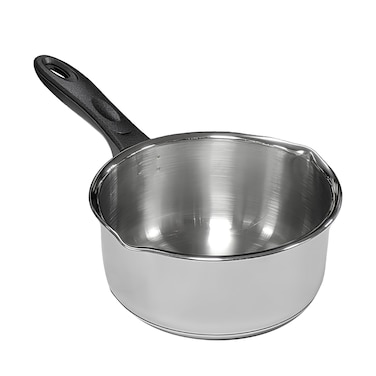Raj Stainless Steel Milkpan - 18 cm Heavy-Duty Induction Compatible Milk Pan without Lid, GSSSP8