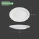 BARALEE PORCELIAN CERAMIC SIMPLE PLUS WHITE OVAL RIM PLATE , 091291A , 41 CM (16 1/8") , PACK OF 6 , Rimmed Platter , Dinnerware , Serving Tray , Serving Platter