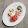 BARALEE PORCELIAN CERAMIC SIMPLE PLUS WHITE OVAL RIM PLATE , 091291A , 41 CM (16 1/8") , PACK OF 6 , Rimmed Platter , Dinnerware , Serving Tray , Serving Platter