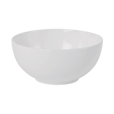 BARALEE PORCELIAN CERAMIC SIMPLE PLUS WHITE BOWL , 9 CM (3 1/2&quot;) , PACK OF 6 , 091505A , Soup bowl , Pasta bowl , Deep dish bowl , Salad bowl
