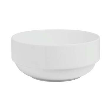 BARALEE PORCELIAN CERAMIC SIMPLE PLUS WHITE STACKABLE BOWL , 091513A , 12 CM (4 3/4") , PACK OF 6 , Curry Bowl , Salad Bowl , Side Bowl , Dessert Bowl