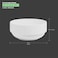 BARALEE PORCELIAN CERAMIC SIMPLE PLUS WHITE STACKABLE BOWL , 091523A , 15 CM (5 7/8") , PACK OF 6 , Curry Bowl , Salad Bowl , Side Bowl , Dessert Bowl