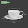 BARALEE PORCELIAN CERAMIC SIMPLE PLUS WHITE SAUCER, 091301A, 12.5 CM (4 7/8"), PACK OF 6, Tea Saucer, Coffee Saucer, Cup Saucer, Dish Saucer, Small Plate