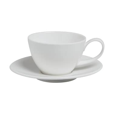 BARALEE PORCELIAN CERAMIC SIMPLE PLUS WHITE SAUCER, 091301A, 12.5 CM (4 7/8"), PACK OF 6, Tea Saucer, Coffee Saucer, Cup Saucer, Dish Saucer, Small Plate