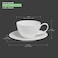 BARALEE PORCELIAN CERAMIC SIMPLE PLUS WHITE CUP, 091641A, 350 CC (11 3/4 OZ), PACK OF 6, Espresso Cup, Tea Cup, Coffee Cup, Cappuccino Cup, Coffee Mug Set, Tea Mug Set