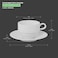 BARALEE PORCELIAN CERAMIC SIMPLE PLUS WHITE STACKABLE CUP, 091601A, 100 CC (3 1/2 OZ), PACK OF 6, Espresso Cup, Tea Cup, Coffee Cup, Cappuccino Cup, Coffee Mug Set, Tea Mug Set