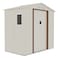 CamelTough Outdoor Metal Storage Shed (7 x 4.2 Feet) with 5 Shelf Metal Rack (86.5 x 35.5 x 183 CM), Combo Pack, Garden Metal Shed. Perfect for Storing Patio Furniture, Garden Tools, Garage Organizer