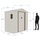 CamelTough Outdoor Metal Storage Shed (7 x 4.2 Feet) with 5 Shelf Metal Rack (86.5 x 35.5 x 183 CM), Combo Pack, Garden Metal Shed. Perfect for Storing Patio Furniture, Garden Tools, Garage Organizer