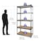 CamelTough Outdoor Metal Storage Shed (7 x 4.2 Feet) with 5 Shelf Metal Rack (86.5 x 35.5 x 183 CM), Combo Pack, Garden Metal Shed. Perfect for Storing Patio Furniture, Garden Tools, Garage Organizer