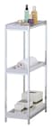 Zenments 3 Tier PP Tray Shelf Rack Stand, Slim Storage Organizer, Utility Shelf for Office, Kitchen, Mobile, Bathroom, Laundry Storage Shelf Rack - ZEN-258