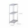 Zenments 3 Tier PP Tray Shelf Rack Stand, Slim Storage Organizer, Utility Shelf for Office, Kitchen, Mobile, Bathroom, Laundry Storage Shelf Rack - ZEN-258