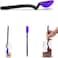 Dreamfarm Mini Supoon Non-Stick Sit-Up Silicone Scraping Cooking Spoon, Jar Scraper, Measures 5ml Tsp, 8 Inch, Durable, Easy to Clean, Ideal for Stirring and Scraping, Purple